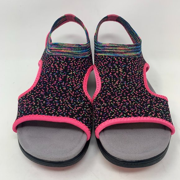 Alegria Women's Sandal Traq Qeen Funplex Pink Size 10 M EU 40 Black/Pink - Picture 1 of 5